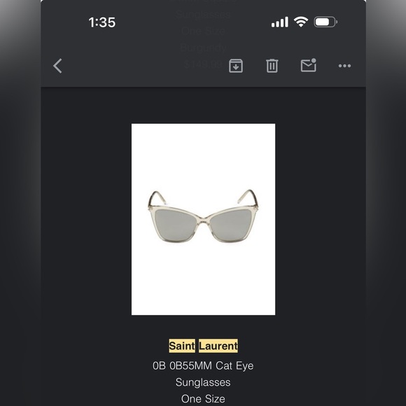 Bnib Saint Laurent cat eye sunglasses - Picture 11 of 11